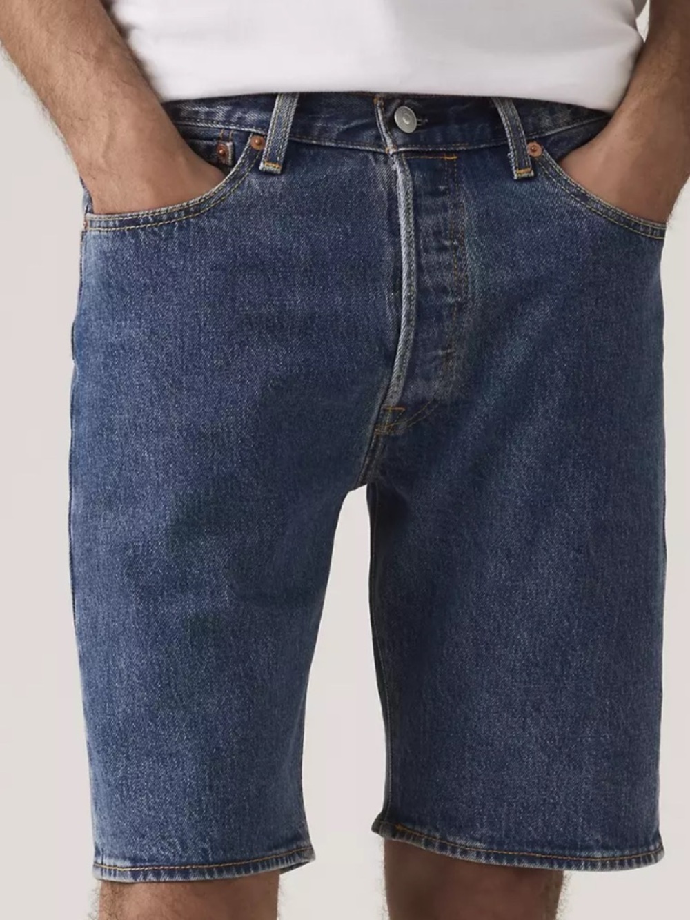 Levi's Men's Dark Blue Denim Jean Shorts